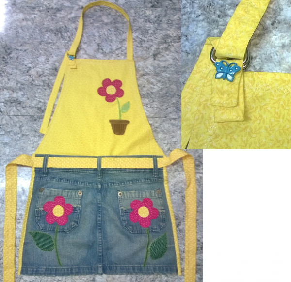 Avental jeans
